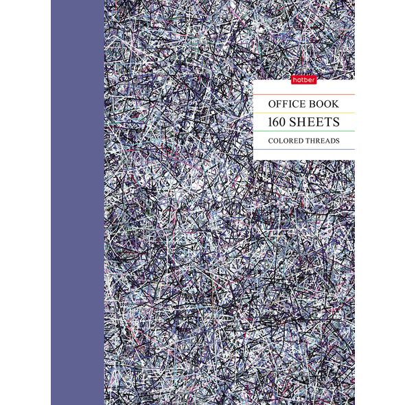 Тетрадь 160л А4ф на 4-х кольцах глянц. ламинация -Colored threads-Цветные нити-  в индив.упак. , 